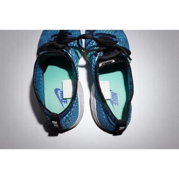 Nike Zoom Flyknit ZVEZDOCHET Men’s Size 9 Blue Green 698616-401 Running Training - Picture 8 of 9